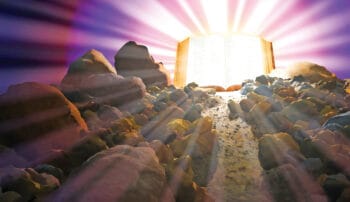 Bible Shining Light Onto a Path
