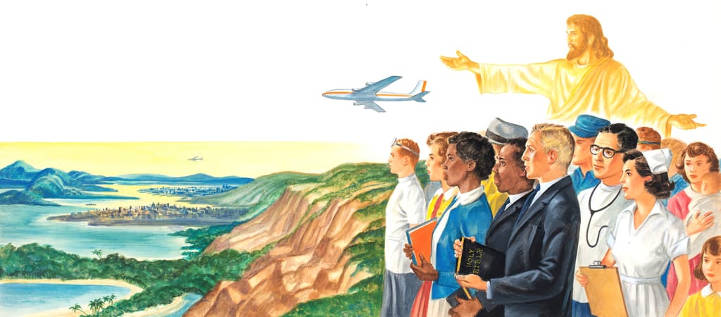 People Looking Over the World at Many Witnessing Opportunities