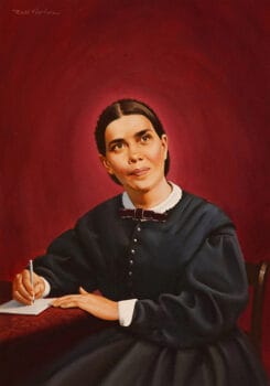 Picture of Ellen White at her Desk