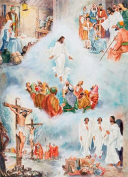 Jesus Overseing People