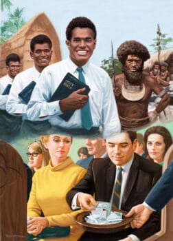 Man Giving Offering for Missions